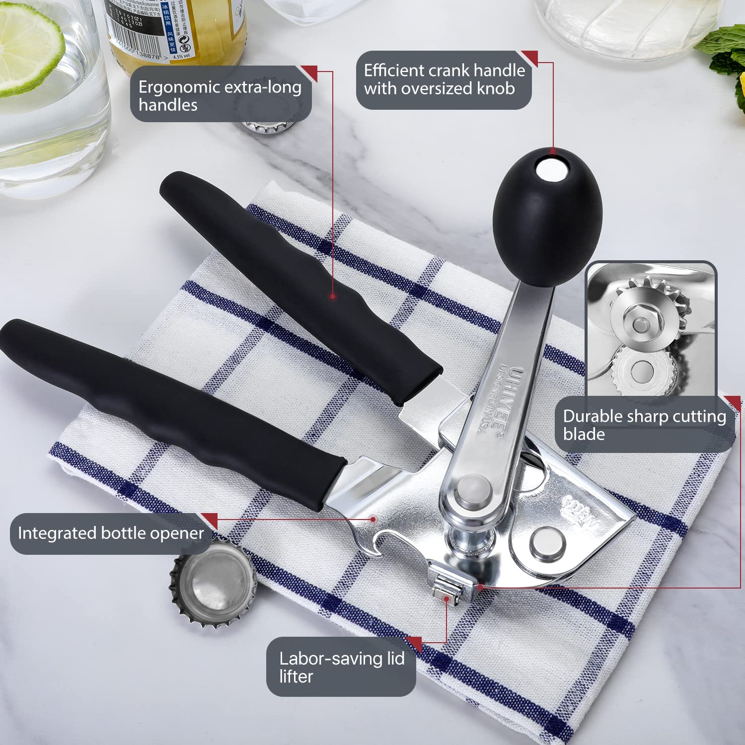 UHIYEE heavy-duty steel construction for durable daily use