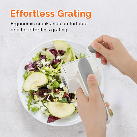 UHIYEE grater in use with smooth operation and comfortable grip