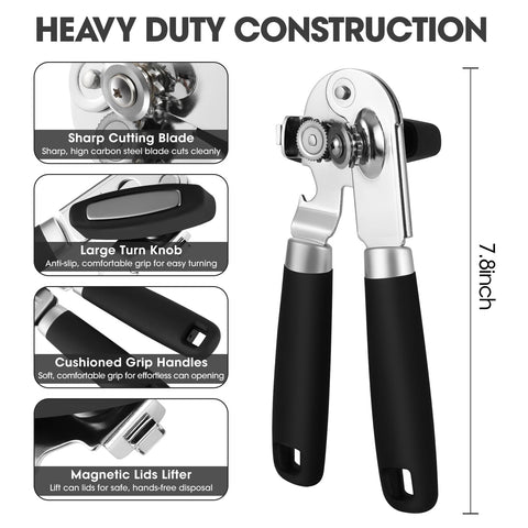 UHIYEE can opener features comfort-grip handles for secure use