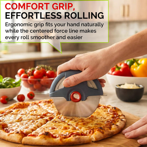 UHIYEE stainless steel blade stays sharp for precise, clean slices.
