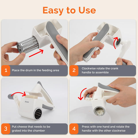 UHIYEE removable drums enable quick rinsing and dishwasher-safe cleaning