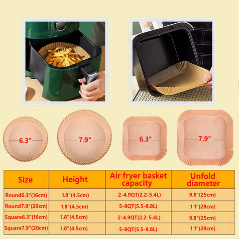 UHOUSE liner with 4.5 cm edge protects fryer sides.