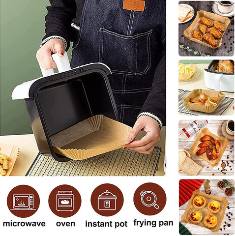 UHOUSE heat-resistant parchment up to 400°F supports versatile cooking.
