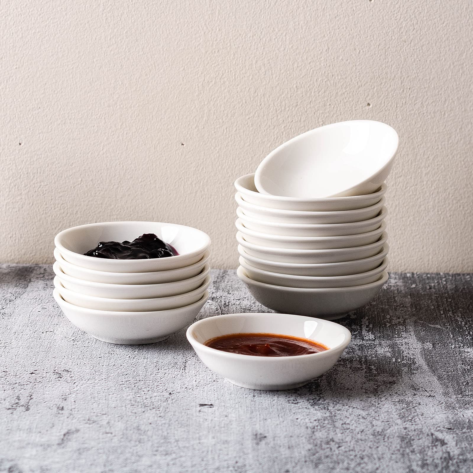 UIBFCWN versatile white porcelain bowls complement casual and formal meals.