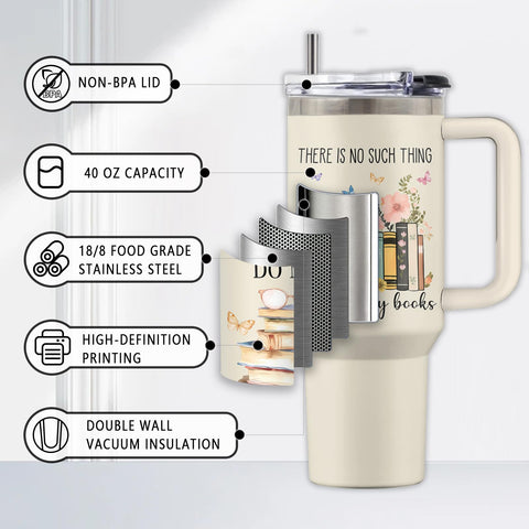 Uibunoo 40 oz reading tumbler ideal for long reading sessions
