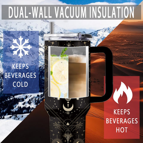 Uibunoo double-wall insulated tumbler for hot or cold beverages