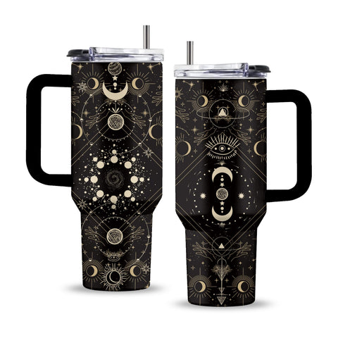 Uibunoo goth tumbler with handle and straw for easy daily use