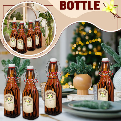 Uiifan 8oz amber glass bottle ready for oils or extracts