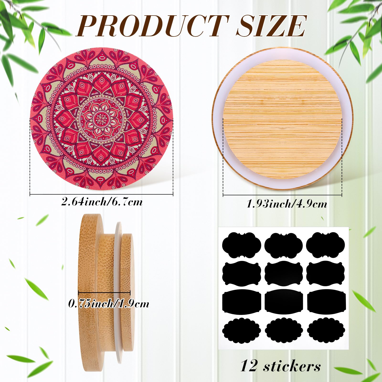 Uiifan bamboo lids with silicone seal provide dust protection and reliable closure.