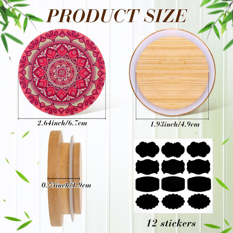 Uiifan bamboo lids with silicone seal provide dust protection and reliable closure.
