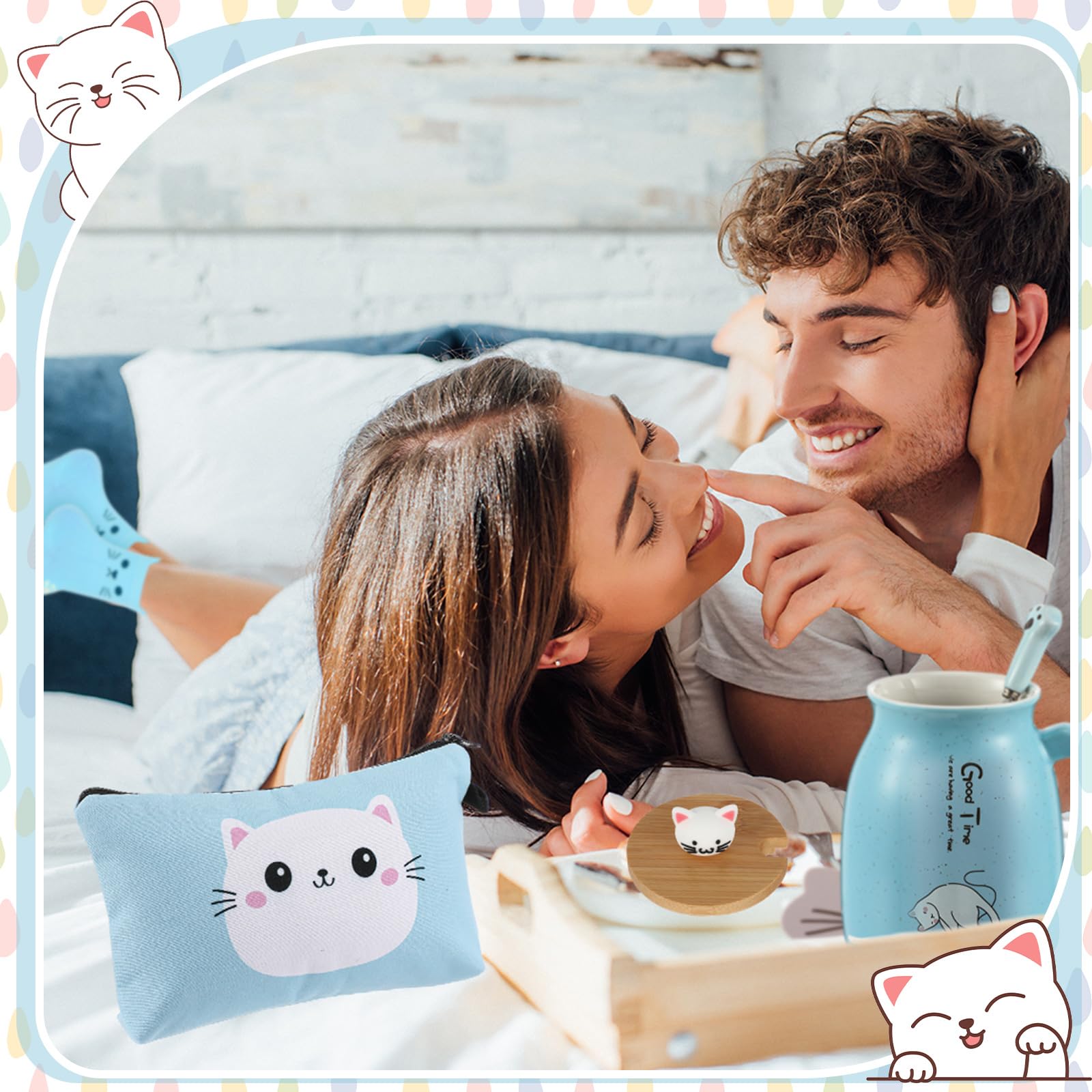 Uiifan kawaii socks add cozy cat-themed comfort