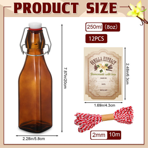 Uiifan vanilla labels packaging highlights ready-to-use customization for gifts