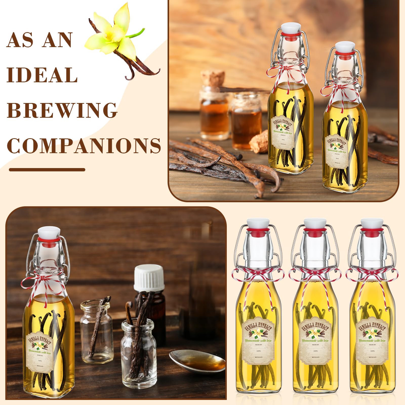 Uiifan versatile bottles for oils, vinegars, syrups or beer at gatherings