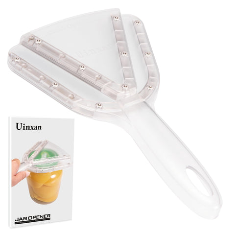 Uinxan jar opener with sawtooth grip for easy lid twisting