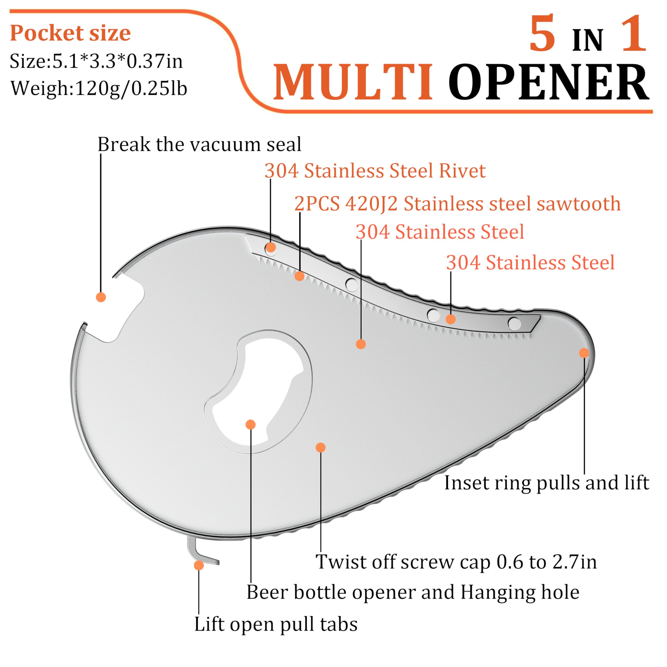 Uinxan multi-opener handles bars, cans, and bottles for quick, one-tool beverage prep.