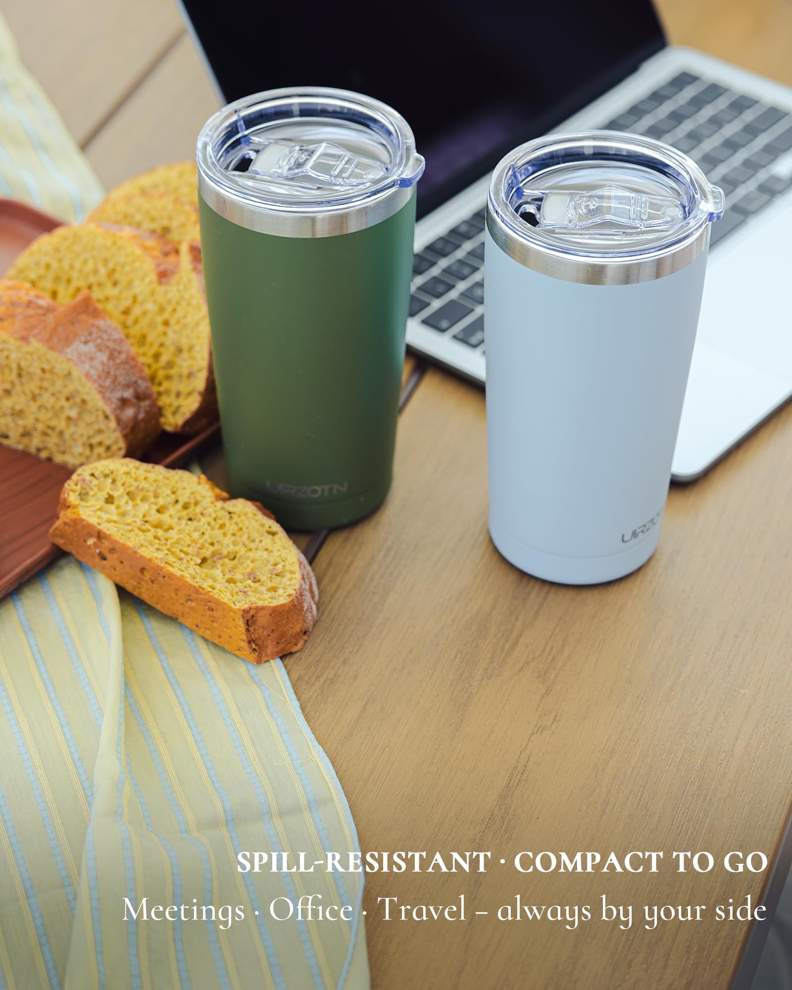 UIRZOTN tumbler stainless steel straw included for easy on-the-go sipping.