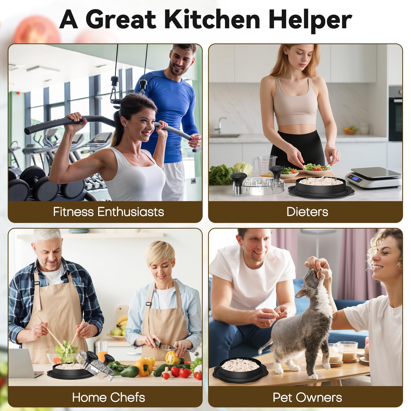 Ukeetap black finish highlights a durable kitchen tool