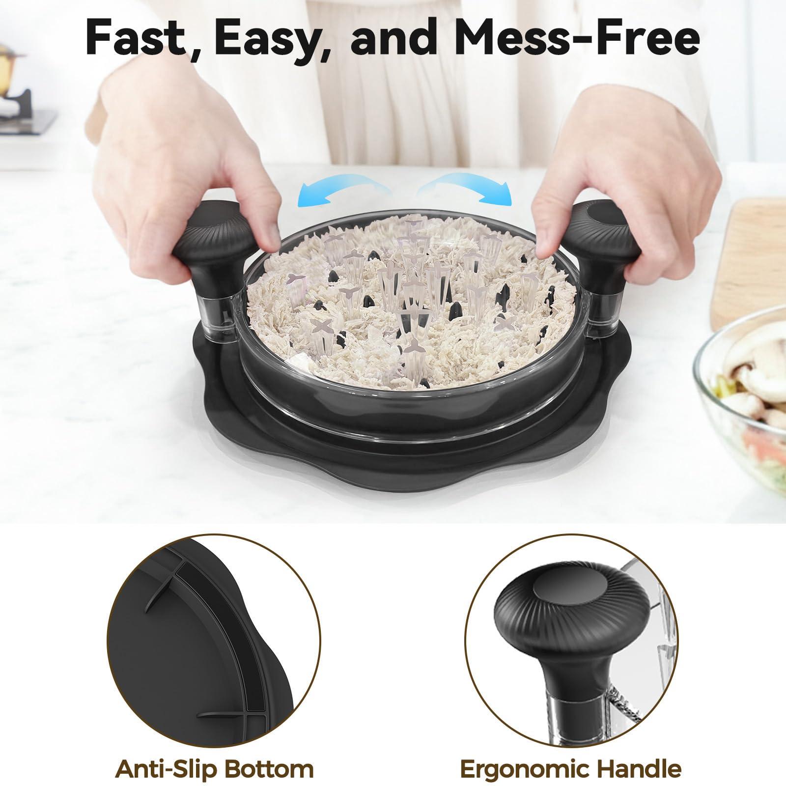 Ukeetap BPA-free material ensures food-safe shredding