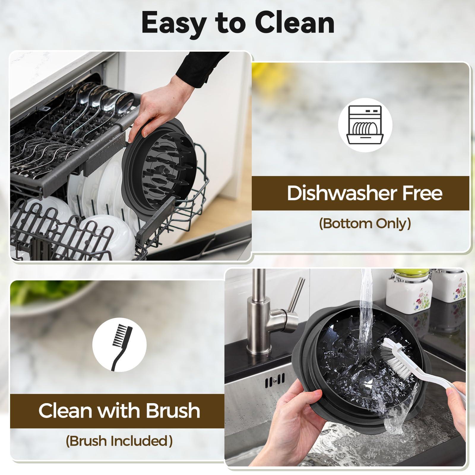 Ukeetap dishwasher-safe bottom for easy cleanup after meals
