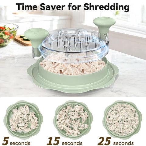 Ukeetap 10 Pro non-slip base provides stable shredding on any counter.