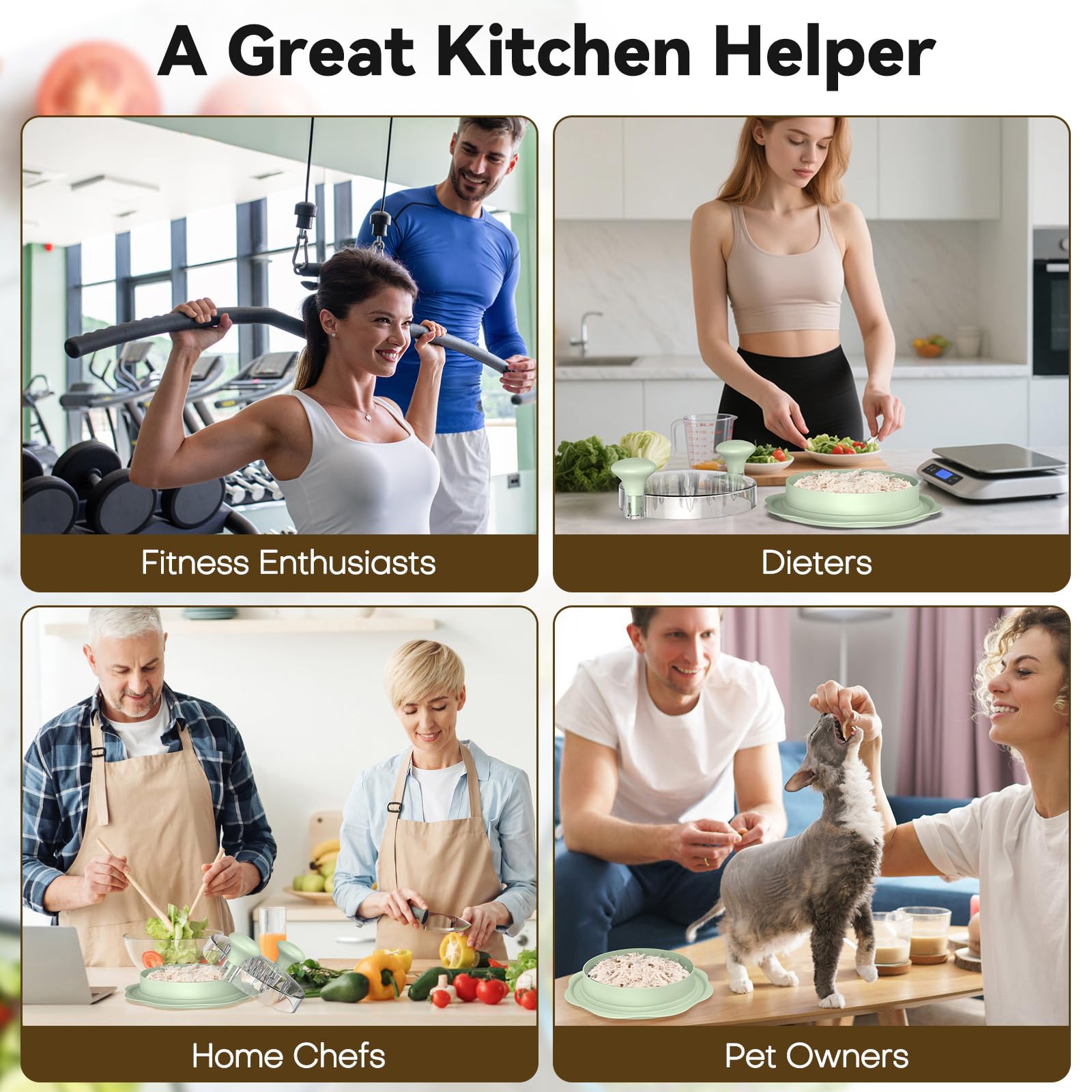 Ukeetap 10 Pro shredded chicken shows texture and shredding efficiency.