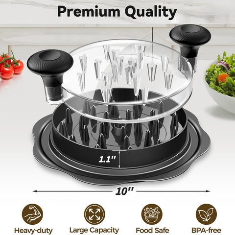 Ukeetap shredder side view with ergonomic handle for comfort