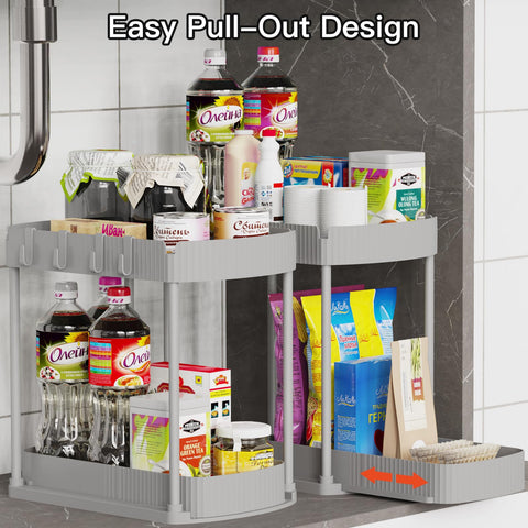 Ukeetap bottom-drawer design provides convenient access to items.