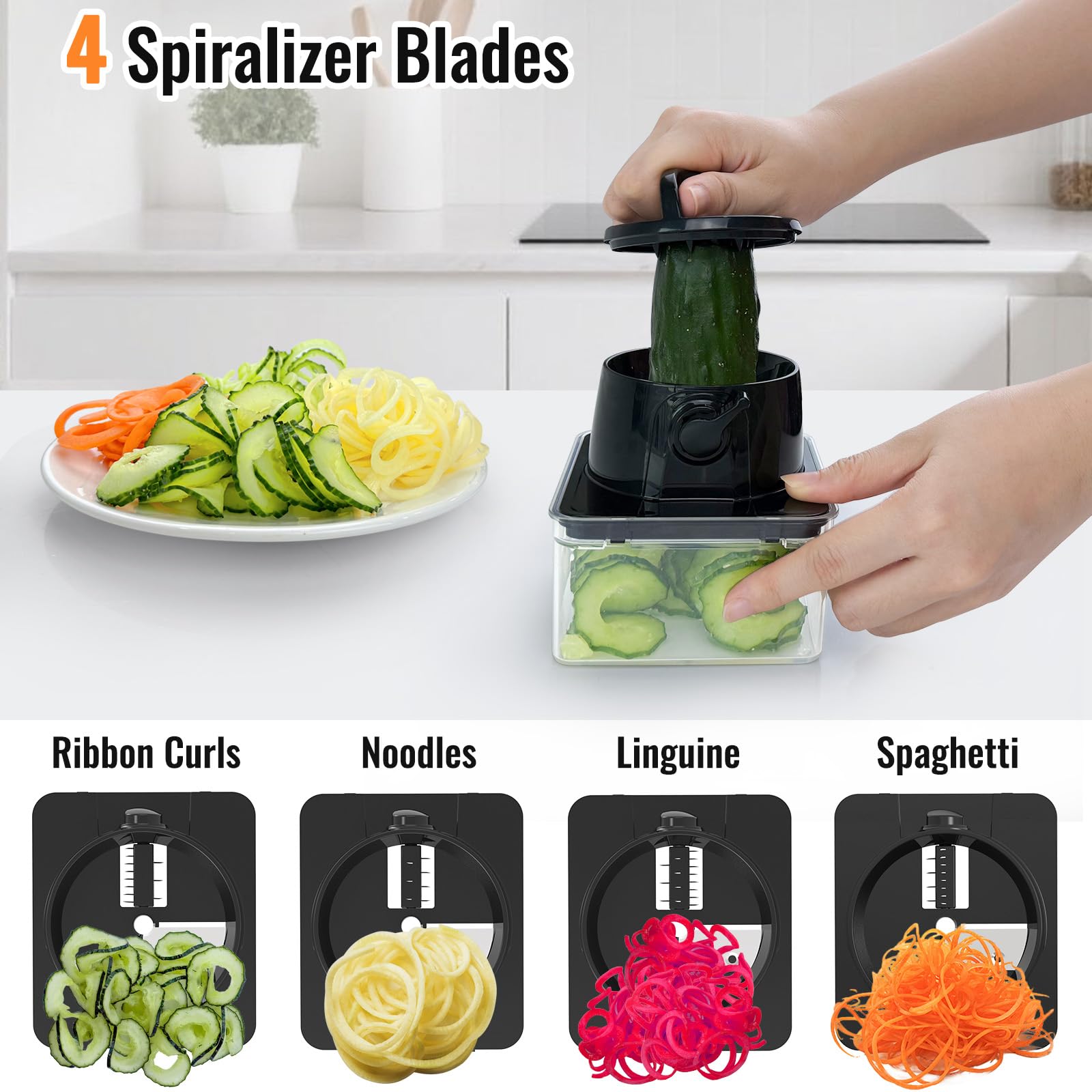 ukeetap handles carrots and cucumbers with ease for crisp prep.