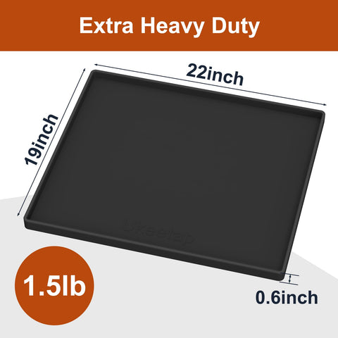 Ukeetap extra-thick silicone mat provides durable moisture protection.