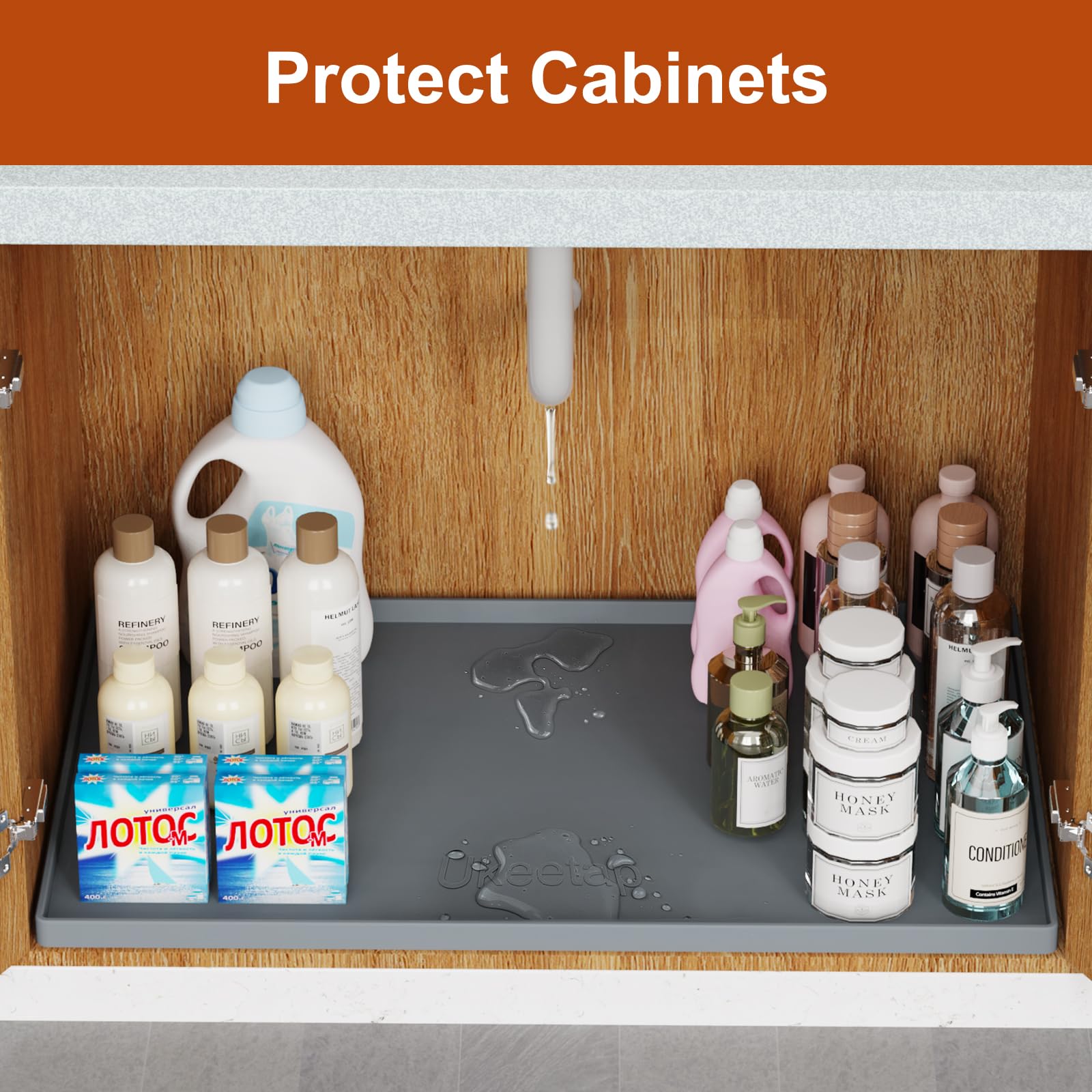 ukeetap multi-purpose mat serves as liner or boot tray.