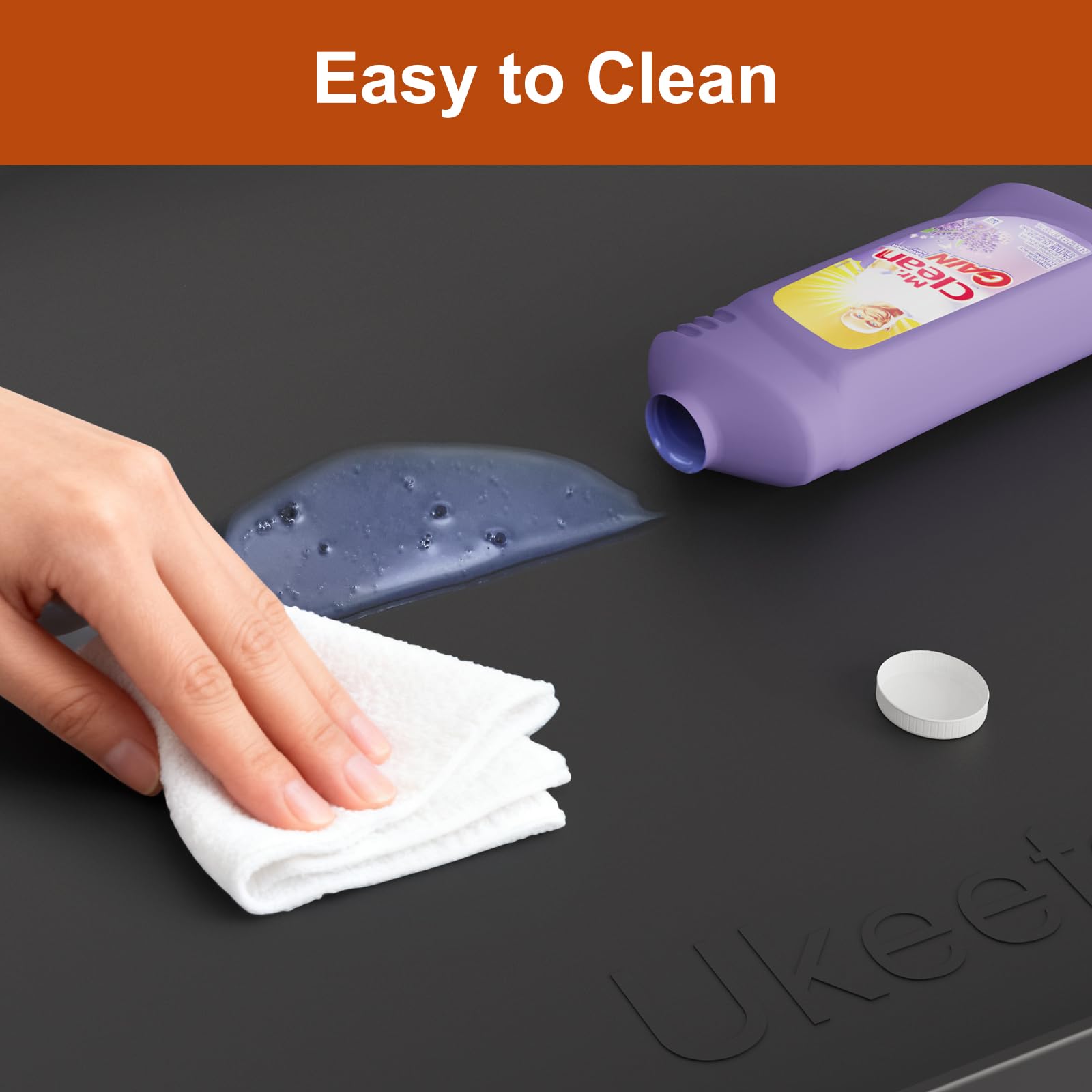 Ukeetap multipurpose mat protects cabinets, counters, and pet areas.