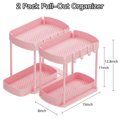 Ukeetap under-cabinet organizer with drawer keeps shelves tidy