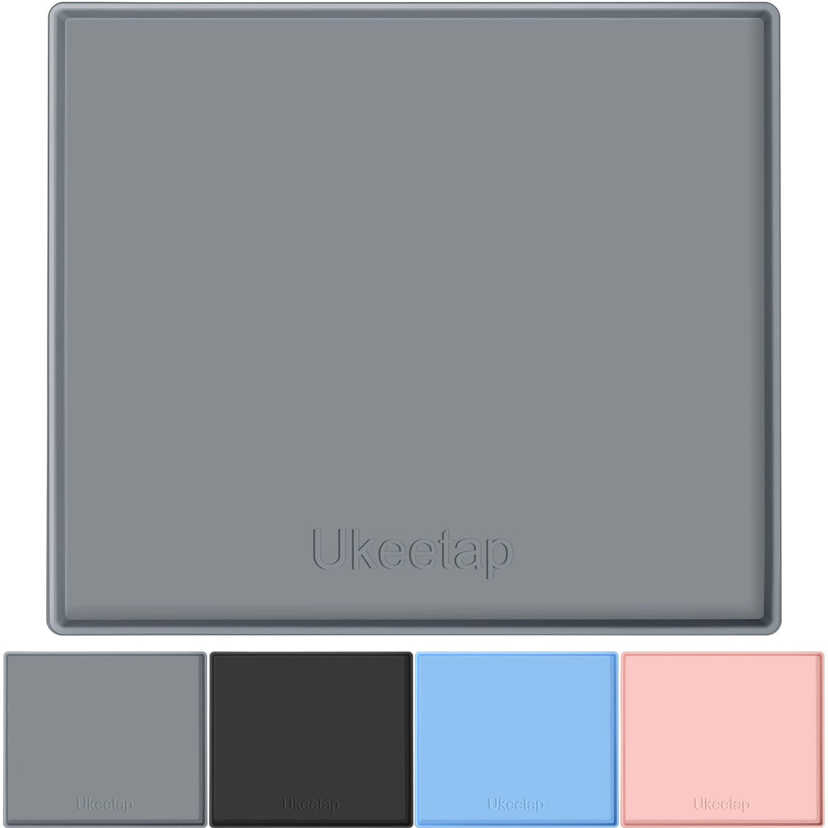 Ukeetap under-sink mat gray with 22 by 19 inches protecting floors from spills