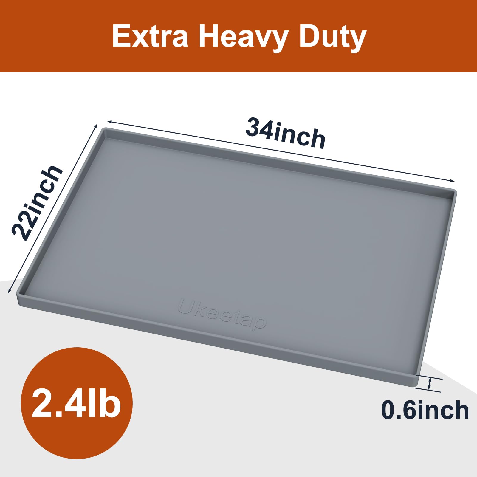 ukeetap waterproof silicone mat for quick spill containment.