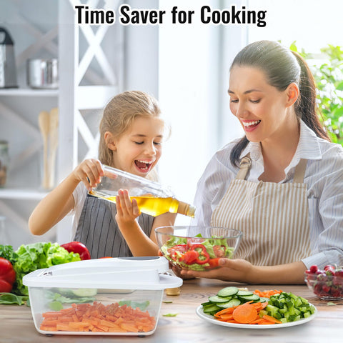 Ukeetap white all-in-one chopper for versatile meal prep.
