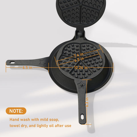UKENEM ready-to-use waffle maker for diner-style waffles at home