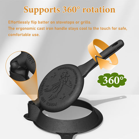 UKENEM waffle maker works on stove top induction and campfire grills