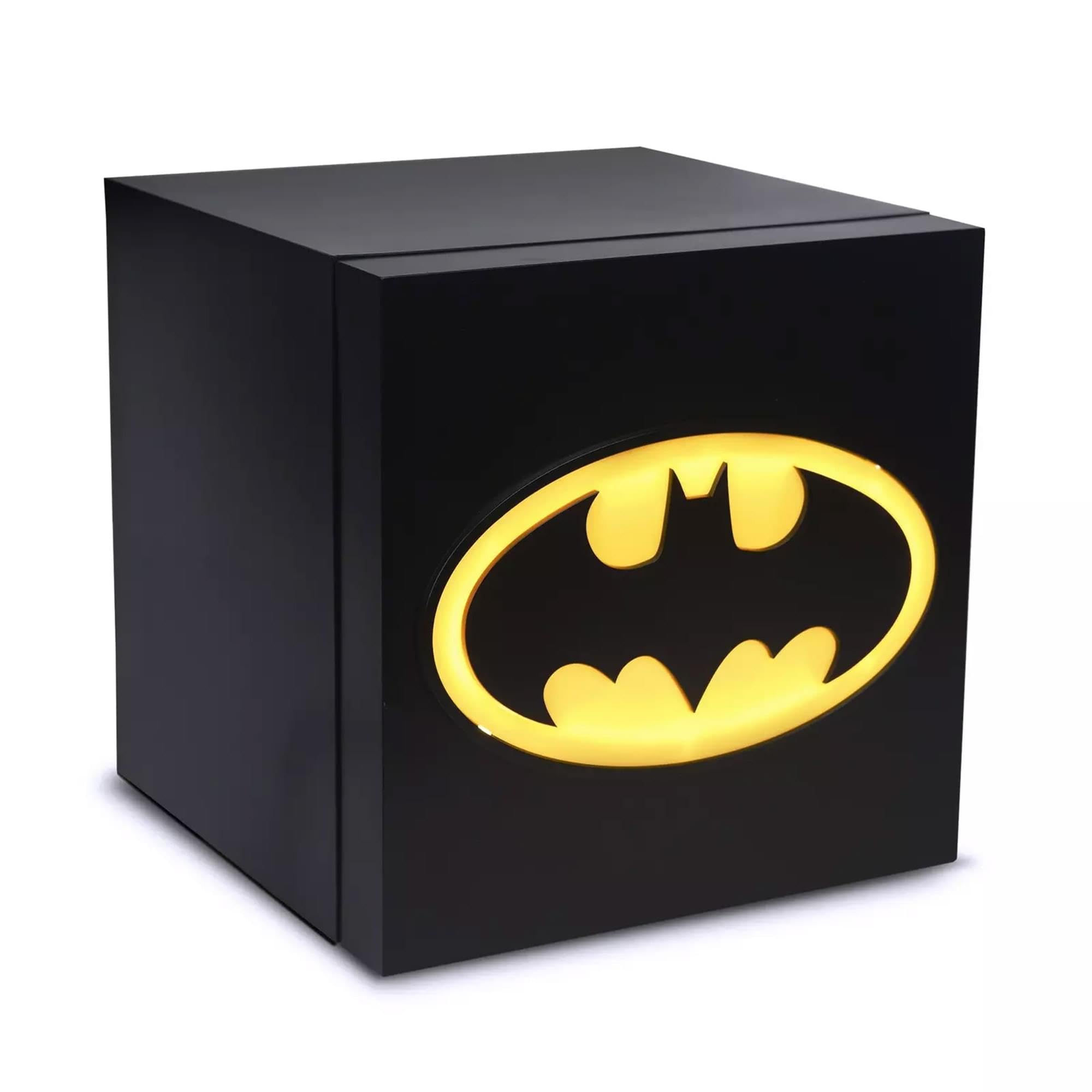 Ukonic Batman logo cooler front view with compact 6.7 L capacity for small spaces.