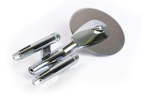 Ukonic Star Trek Enterprise pizza cutter handle grip improves comfort during longer slicing sessions