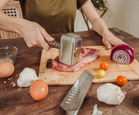 Ukonic Thor Mjolnir display piece doubles as a bold kitchen conversation starter.