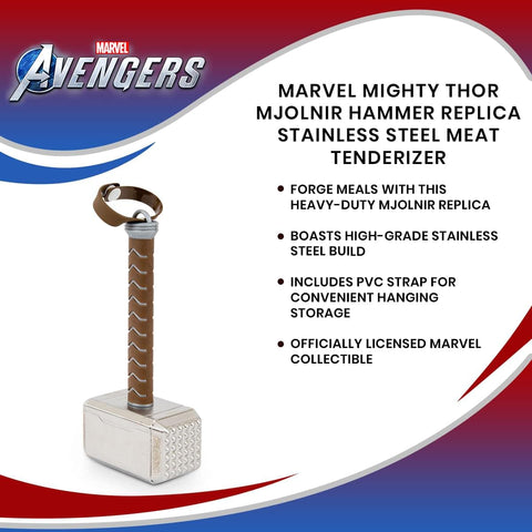 Ukonic Thor Mjolnir grill-ready tool for tenderizing beef, steak, and poultry before searing.
