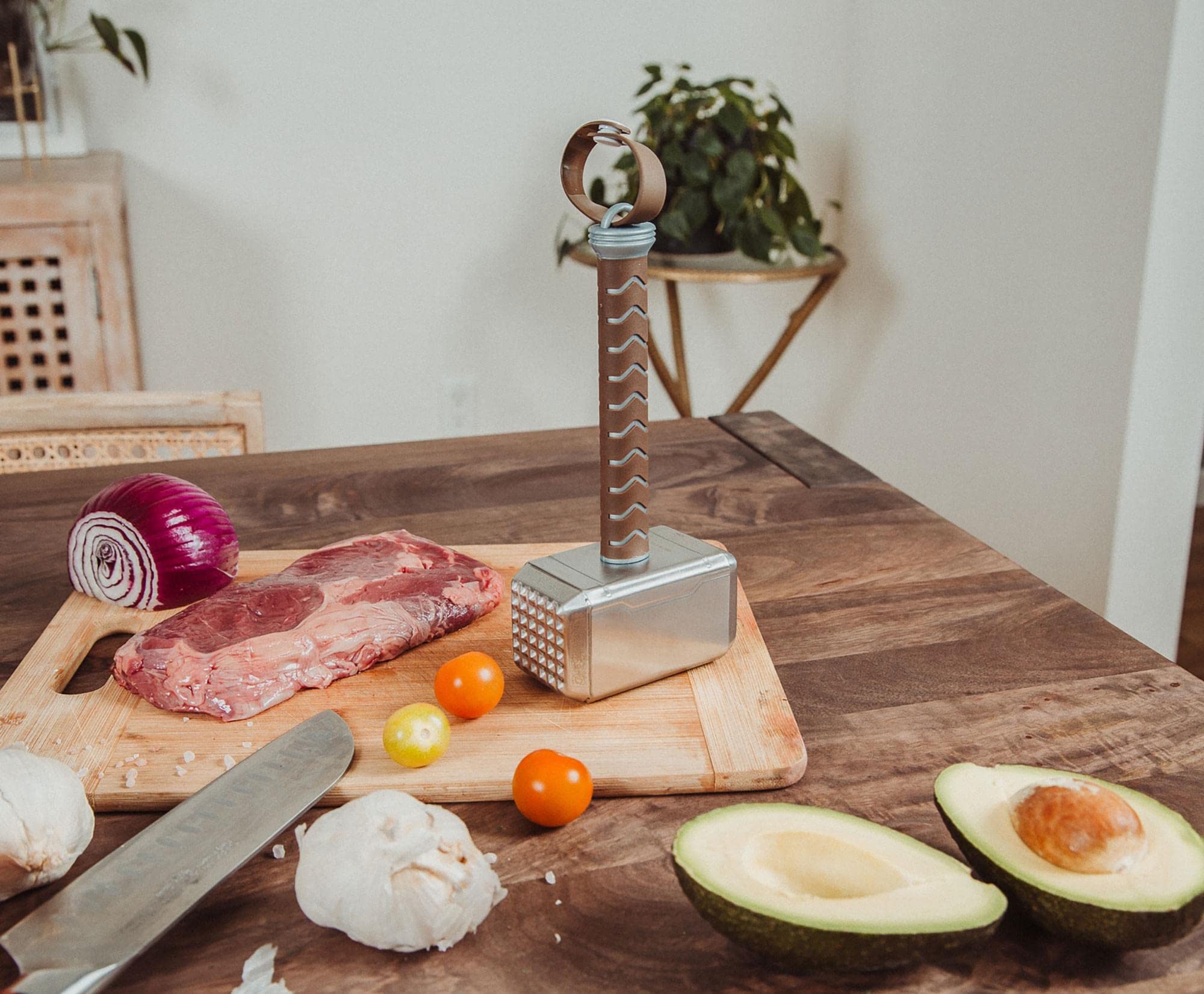 Ukonic Thor Mjolnir stainless steel construction ensures lasting performance in busy kitchens and grills.