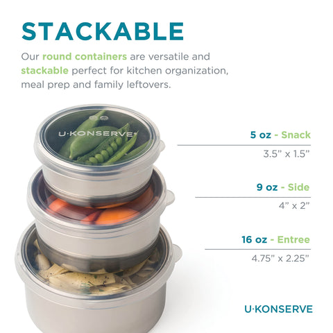U Konserve 5 oz container ready for portable lunches
