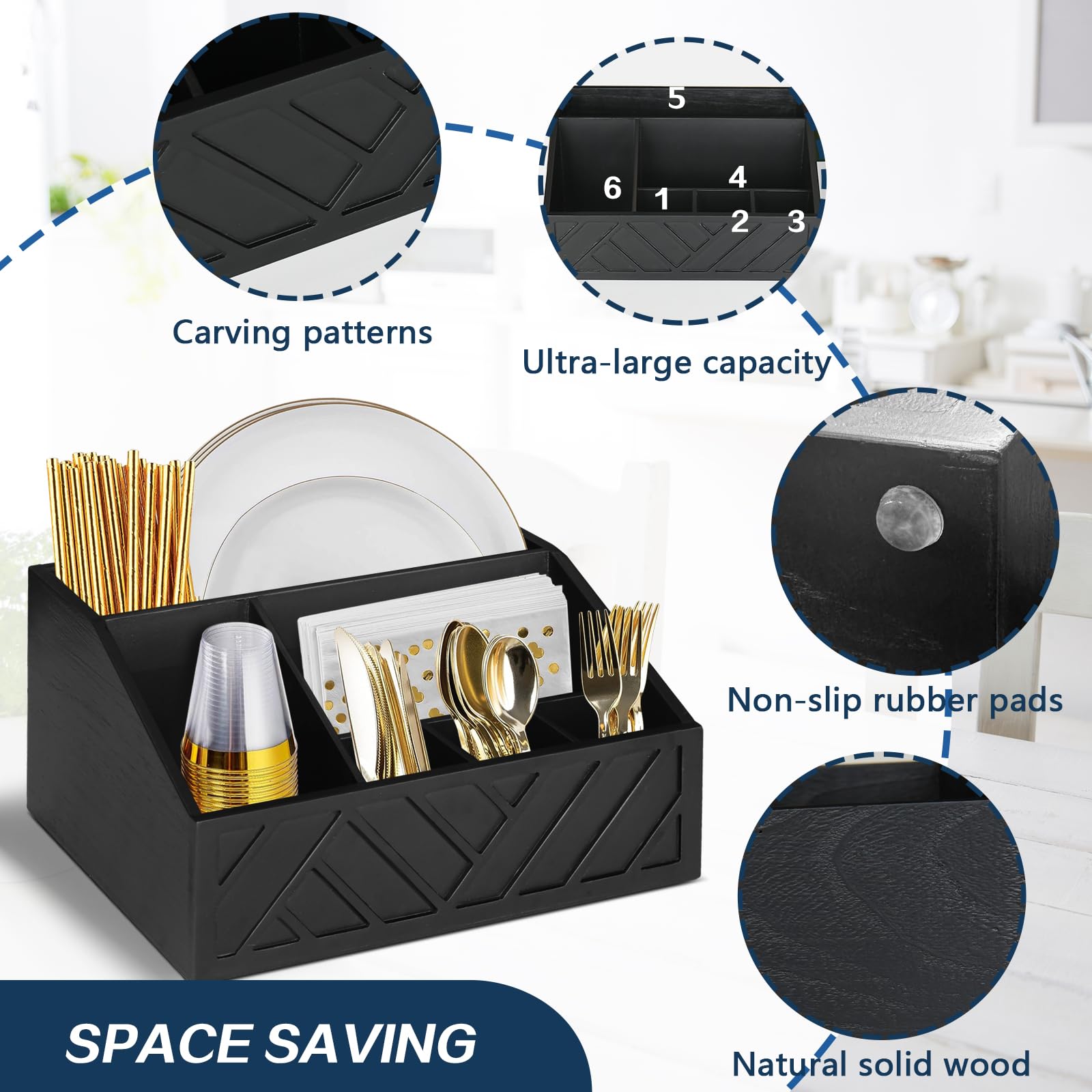 Ukonvi easy-clean painted wood finish resists moisture and spills.