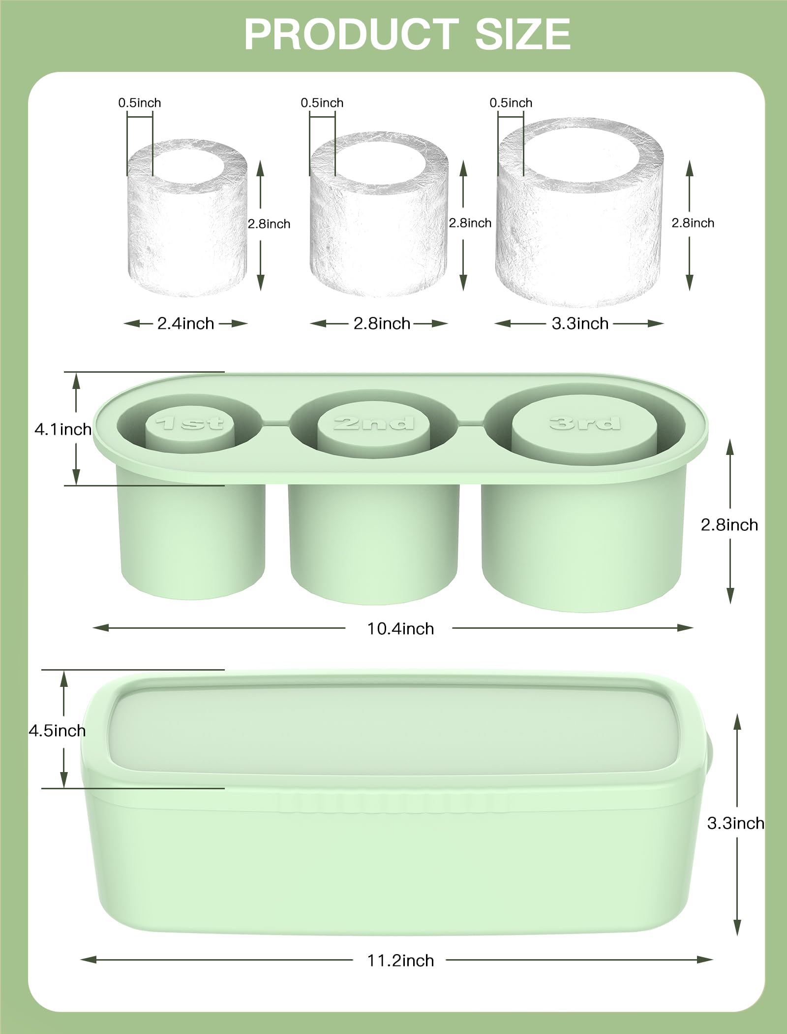 Ukulork silicone ice tray BPA-free for versatile drink ice.