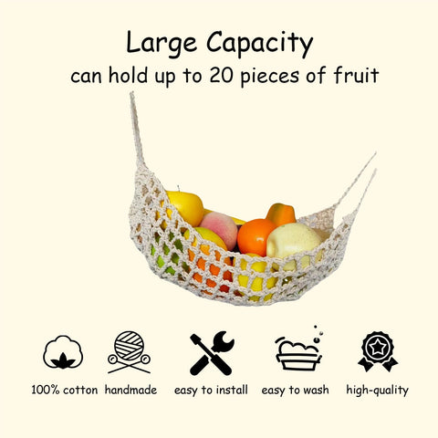 UlifeBetter banana display hammock with four hooks offers flexible hanging depth.