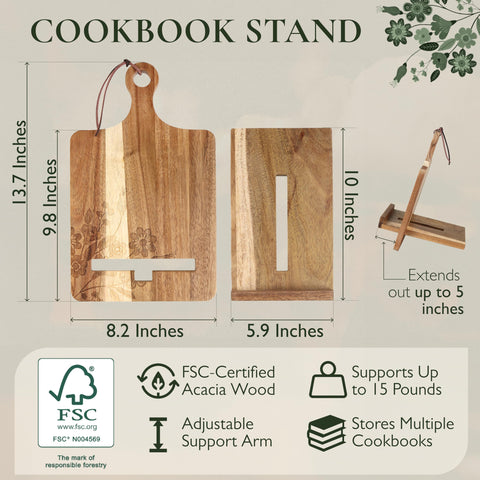 ULLAHOLM acacia wood serving board ready for cheese or snacks