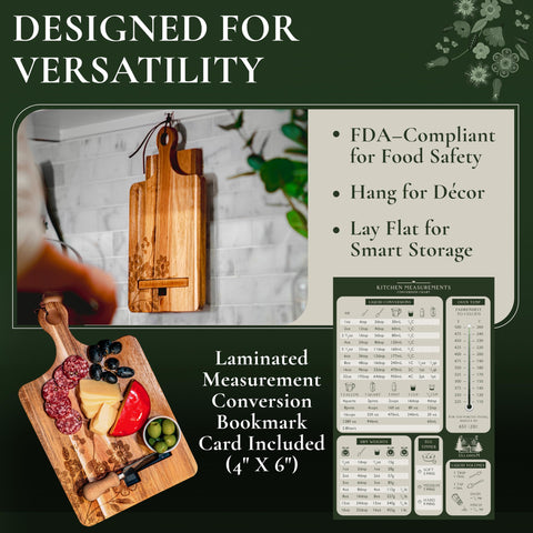 ULLAHOLM cooking measurement card included for quick conversions