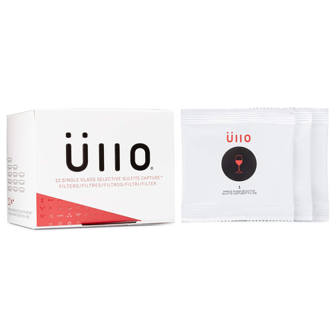 Close-up of Üllo filter shows compact design for quick filtration