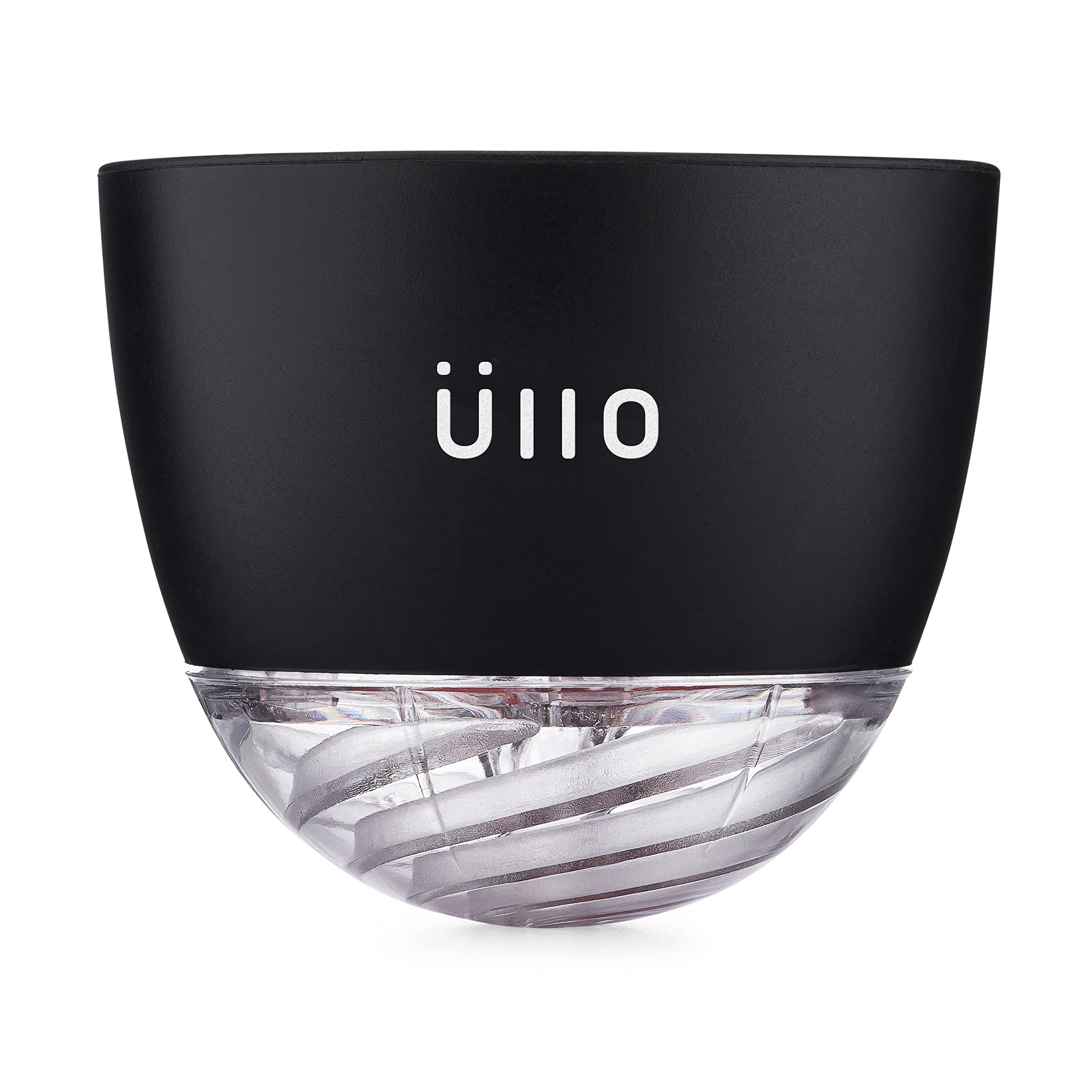 Üllo wine purifier on glass shows easy purification for cleaner tasting wine